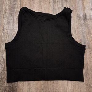 Source Unknown Black Crop Top